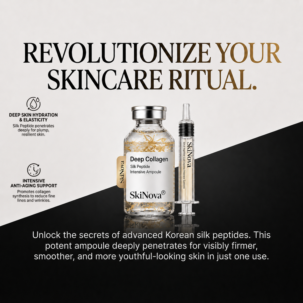 SkiNova® | Silk-Collagen Peptide Serum
